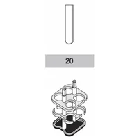 Adapter, for 4 round-bottom tubes 20 mL