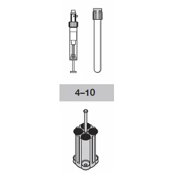 Adapter, for 4 round-bottom tubes 4 - 10 mL