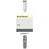 Bucket for 2 x 50 mL conical tubes