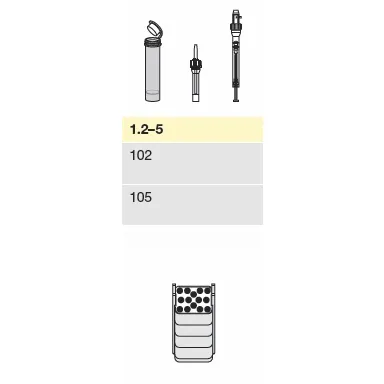 Adapter, for 14 round-bottom tubes 1.2 - 5 mL