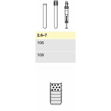 Adapter, for 9 round-bottom tubes 2.6 - 7 mL