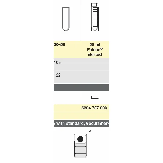 Adapter, for 1 tube 30 - 50 mL round-bottom/50 mL conical