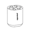 Adapter, for 2 conical tubes