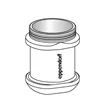 Adapter, for 1 bottle 250 mL flat/175  -  225 mL conical
