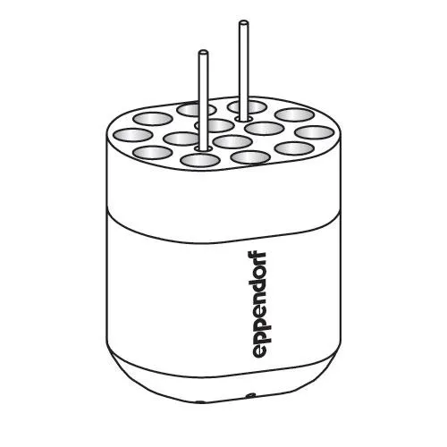 Adapter, for 14 round-bottom tubes 2.6  -  8 mL