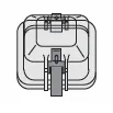 Cap for 500 mL rectangular buckets