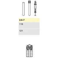 Adapter, for 15 round-bottom tubes 2.6 – 7 mL