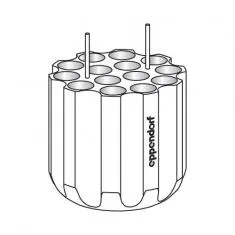 Adapter, for 14 Eppendorf Tubes  5.0 mL and 15 mL
