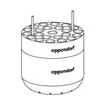 Adapter, for 23 round-bottom tubes 2.6 - 8 mL