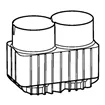 Adapter for 250 mL flasks and 175-225 mL conical tubes for rotor S-4xUniversal-Large