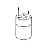 Adapter for 7 x diameter 16mm dish- bottomed vessels, for FA-6x250 rotor, 2 pcs. per set