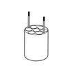 Adapter for 7 x diameter 17.5mm dish- bottomed vessels, for FA-6x250 rotor, 2 pcs. per set
