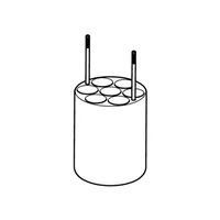 Adapter for 7 x diameter 17.5mm dish- bottomed vessels, for FA-6x250 rotor, 2 pcs. per set