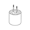 Adapter for 9 x diameter 12mm dish- bottomed vessels, for FA-6x250 rotor, 2 pcs. per set