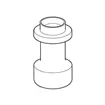 Adapter for 1x50mL conical skirt-bottom tubes, for FA-6x250 rotors, 2 pcs. per set