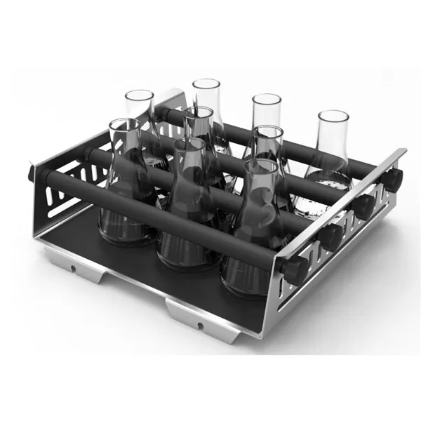 Universal platform with adjustable bars (Flask capacity  9 x 250ml, 6 x 500 ml)