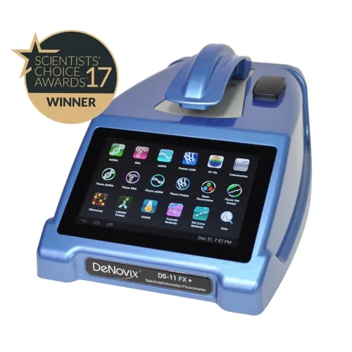 Microvolume and cuvette spectrophotometer and fluorometer - Blue