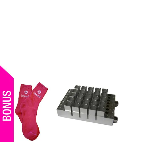 Block for TMS200 G-200, 32 x 0.2 mL + 25 x 1.5 mL
